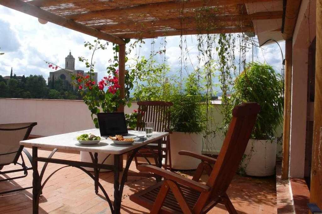 ז'ירונה Apartamento Con Increibles Vistas Y Terraza מראה חיצוני תמונה